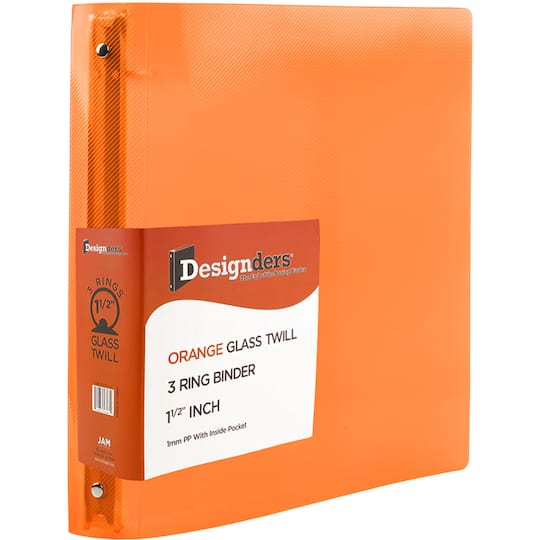 JAM Paper 1.5" Plastic 3-Ring Binders